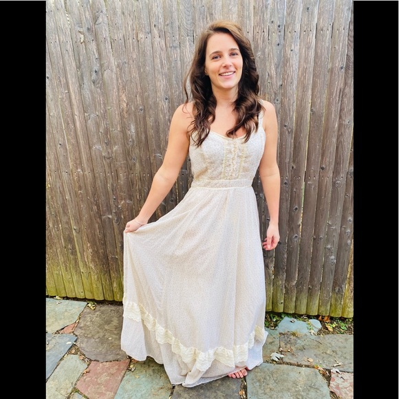 Gunne Sax by Jessica prairie style dress vintage! - Picture 7 of 16